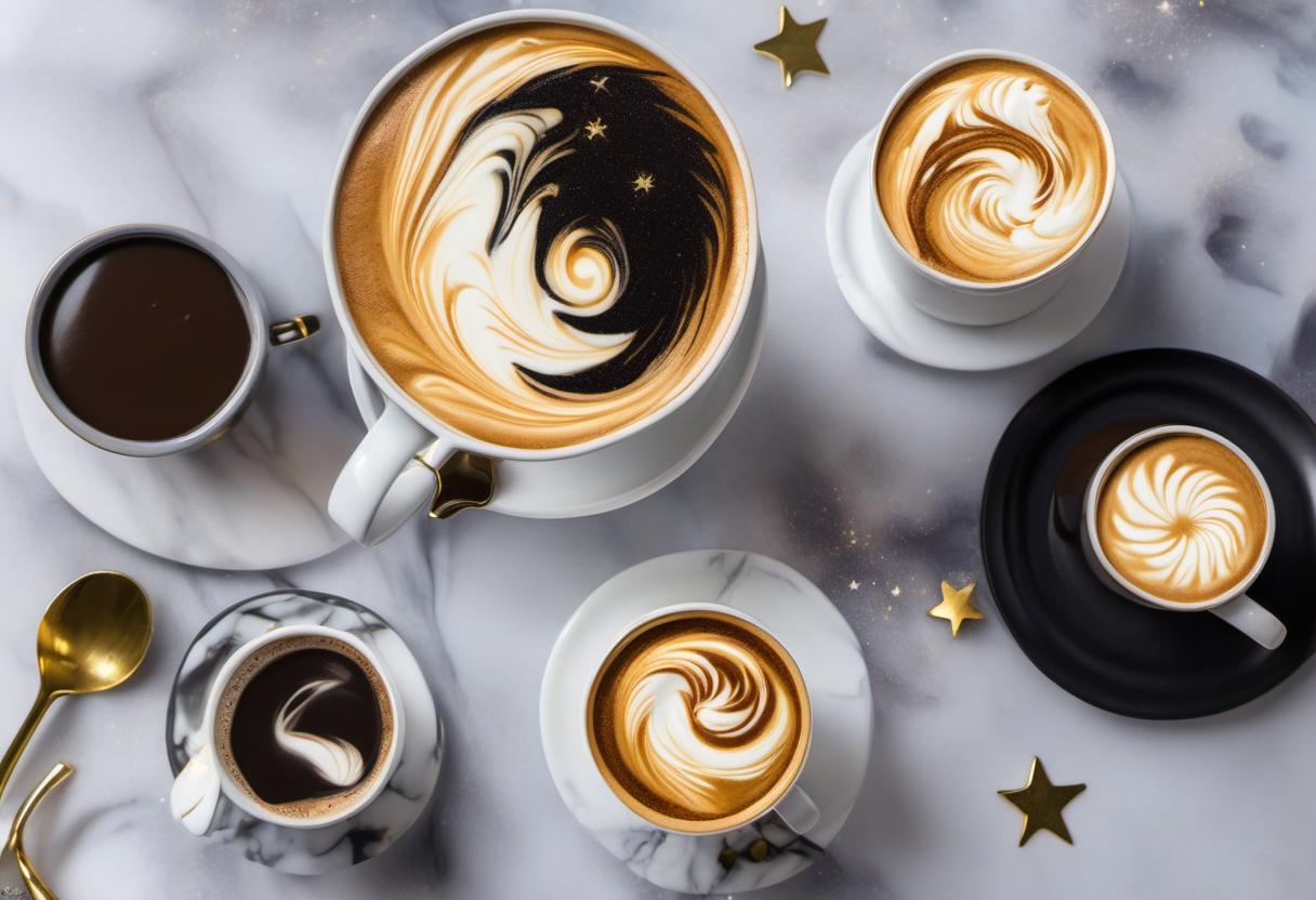 Image showing the final output answering the question: How do I make a Starry Night Latte.