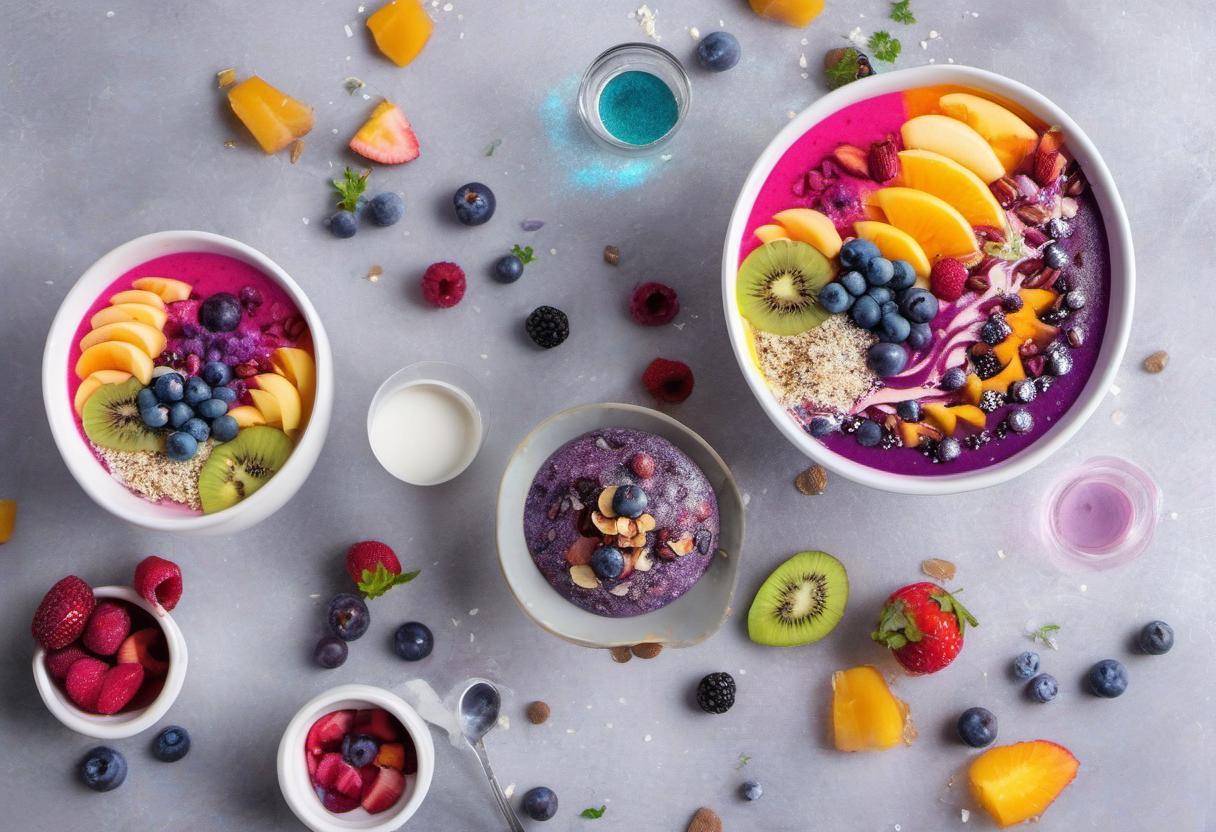 Image showing the final output answering the question: How do I make a Galaxy Smoothie Bowl.