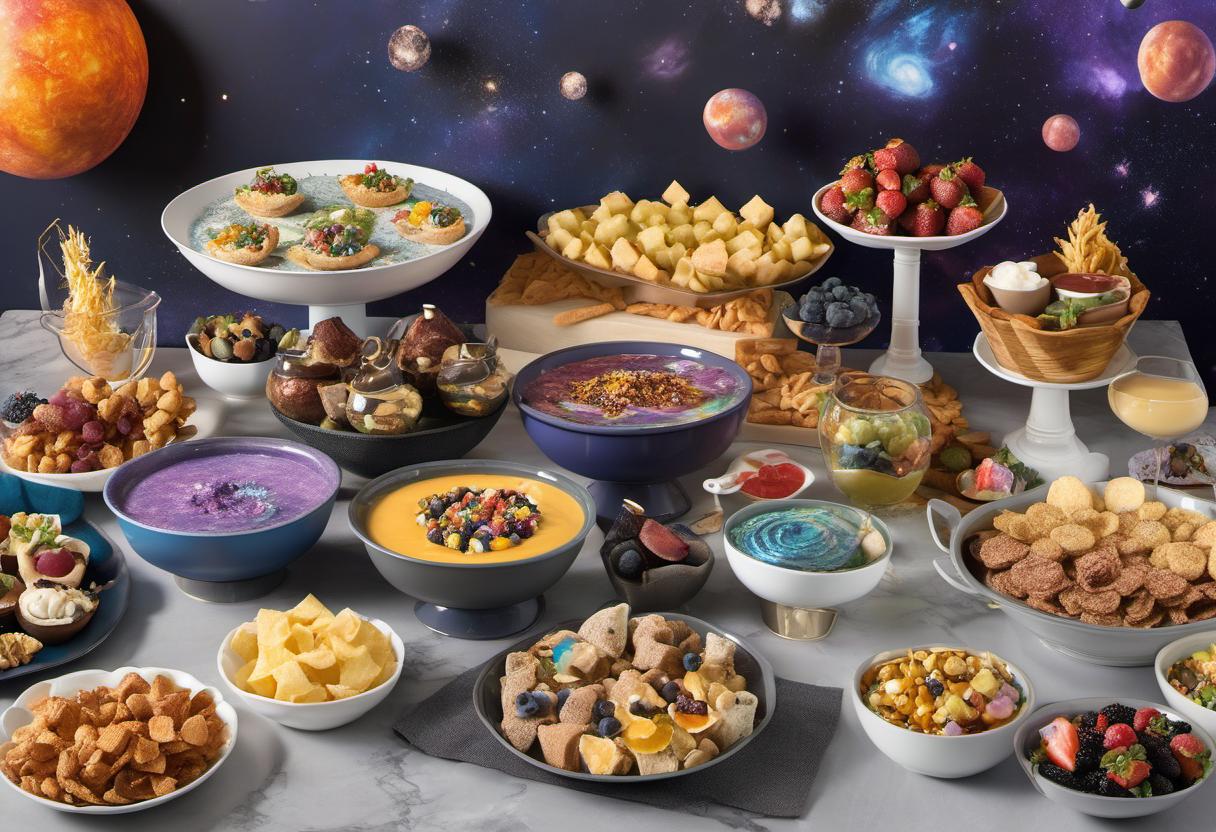 Image showing the final output answering the question: How do I create a Galaxy Fondue buffet.