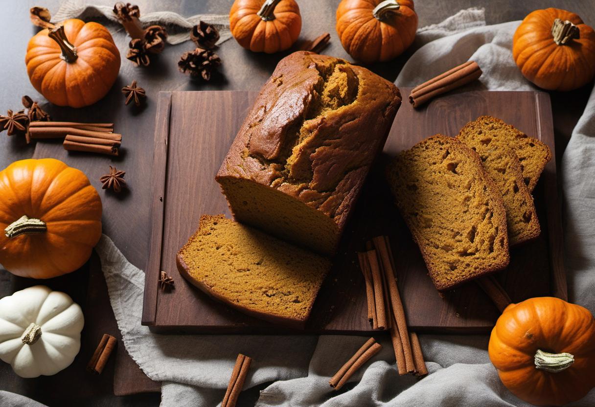 Image showing the final output answering the question: How do I bake a Pumpkin Spice Bread.