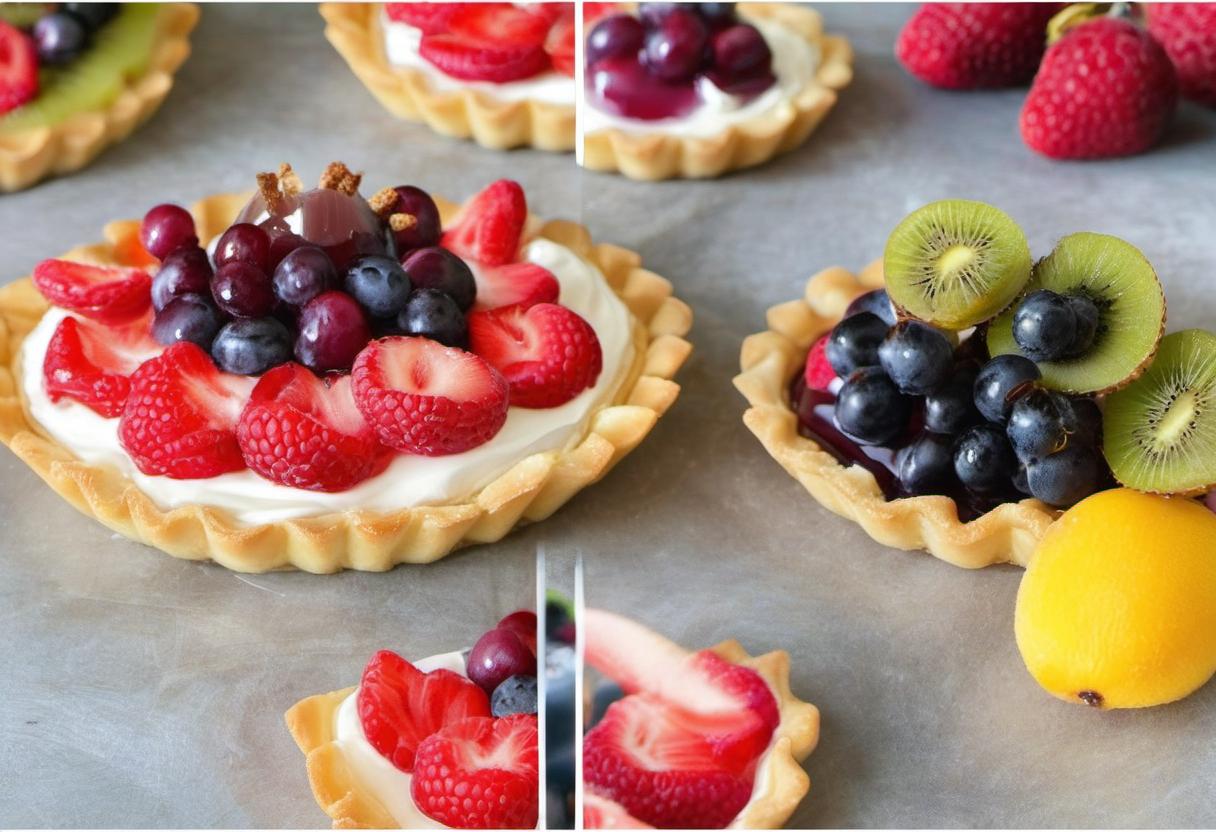 Image showing the final output answering the question: How do I make Crown Jewel Fruit Tarts.