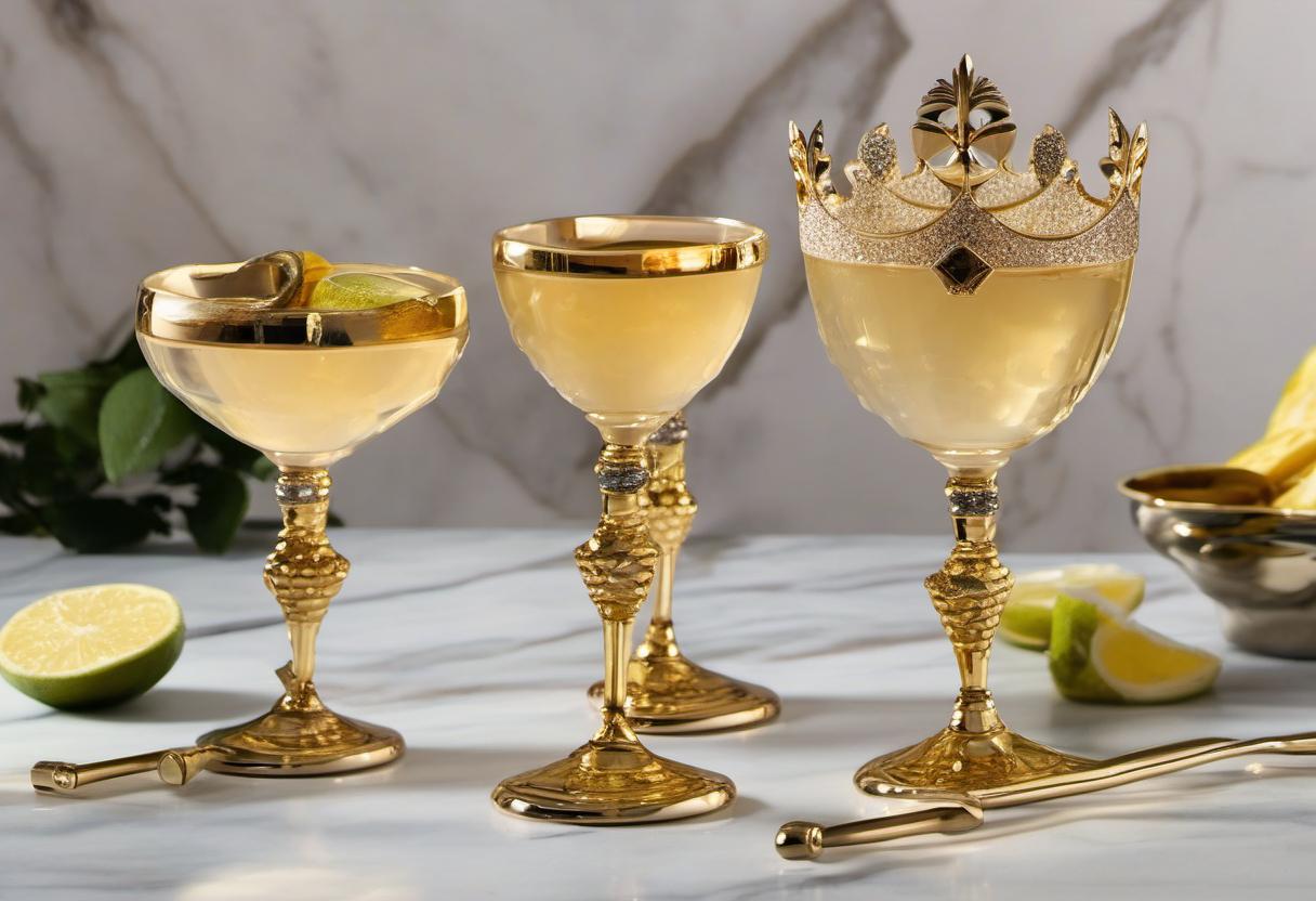 Image showing the final output answering the question: How do I garnish a Kings Chalice Champagne Cocktail.