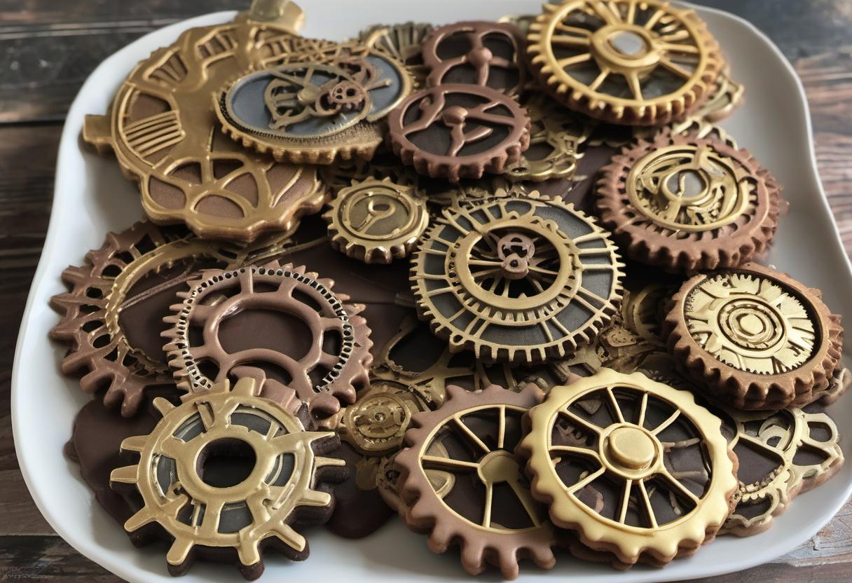 Image showing the final output answering the question: How do I host a Steampunk Gear Cookies party.