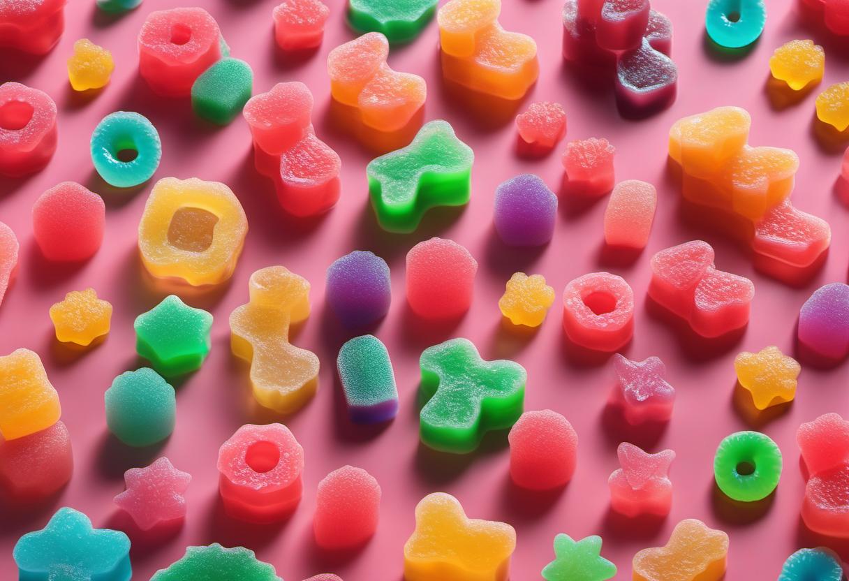 Image showing the final output answering the question: How do I create 3D printed gummy candies.