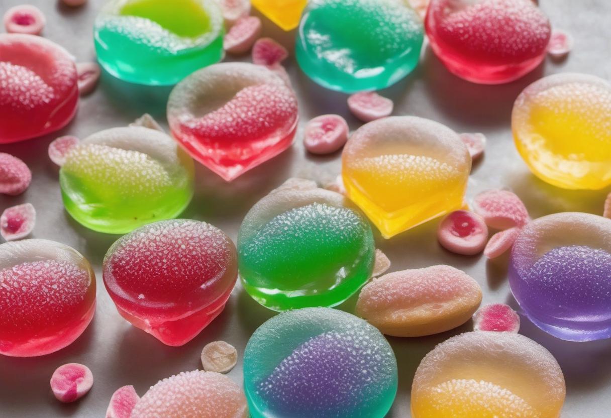 Image showing the final output answering the question: How do I make Dewdrop Jelly Sweets.