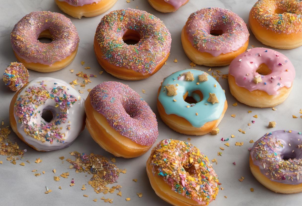 Image showing the final output answering the question: How do I jazz up ordinary donuts with Stardust Sprinkles.