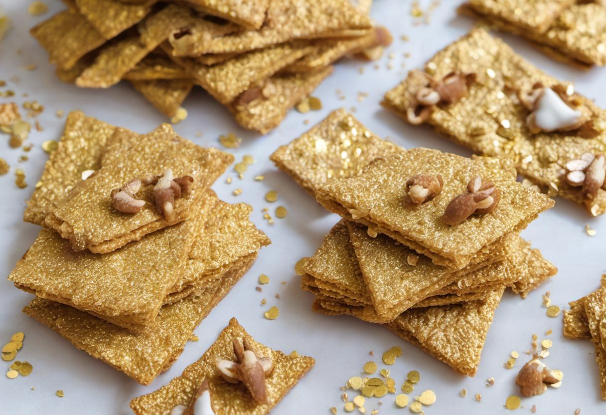 Image showing the final output answering the question: How do I make Griffin Gold-Dusted Grahams.