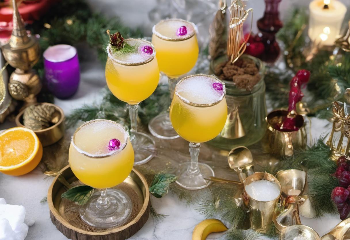 Image showing the final output answering the question: How do I make Elf-Enchanted Elixir Mocktails.