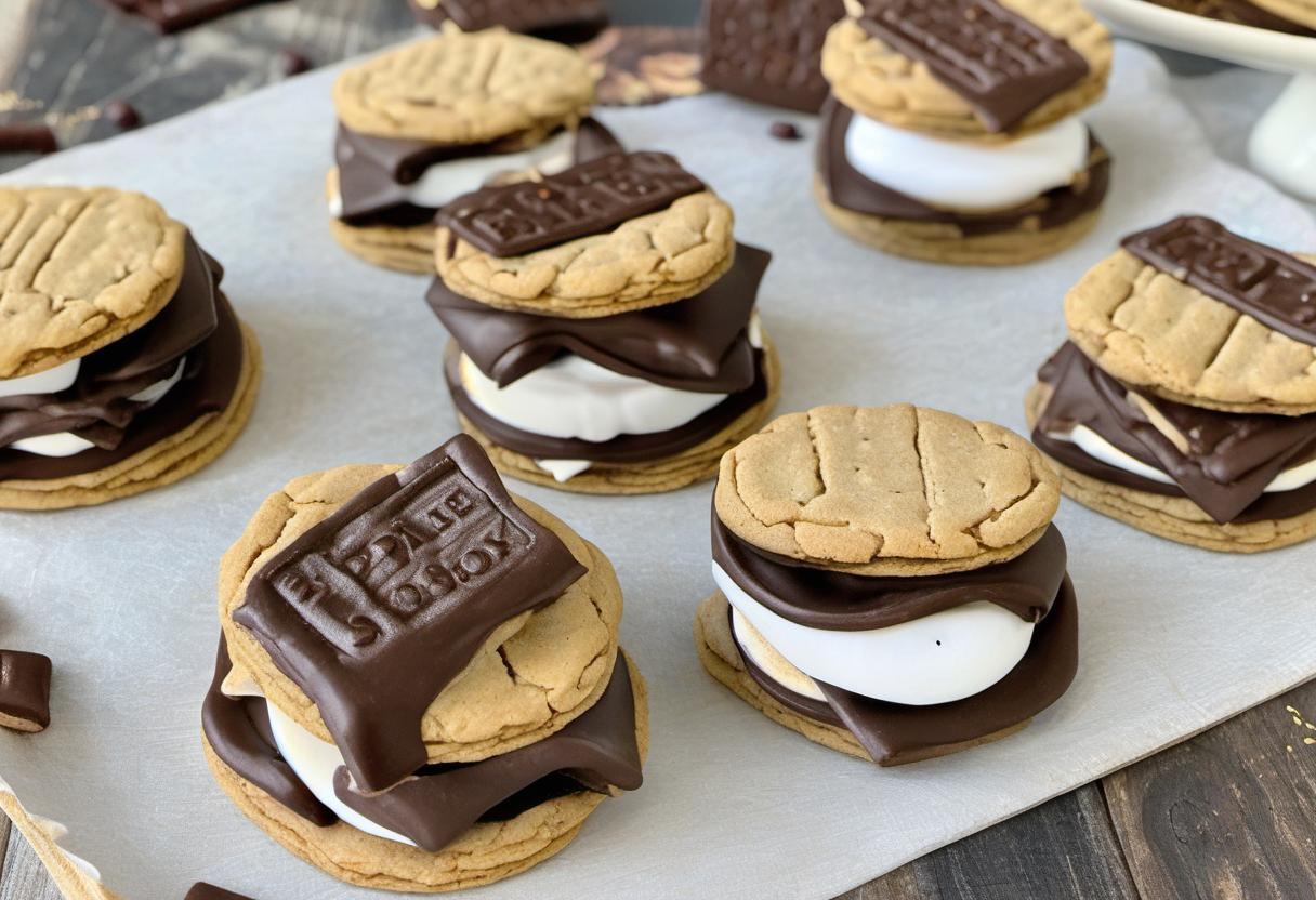 Image showing the final output answering the question: How do I make Spellbook Smores Cookies.