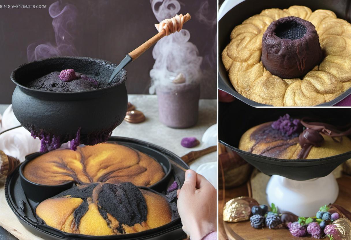 Image showing the final output answering the question: How do I create Cauldron Cakes without magic.
