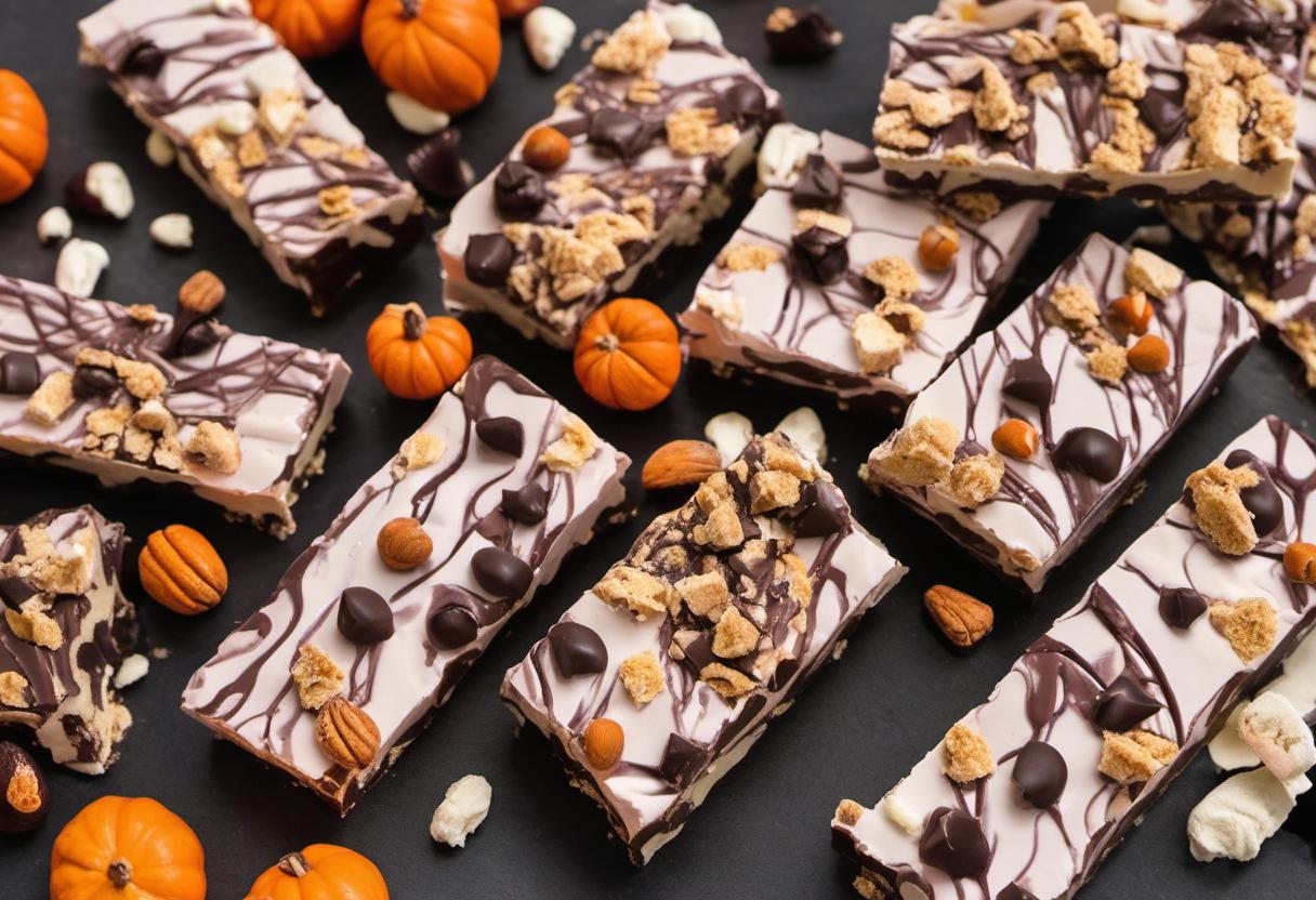 Image showing the final output answering the question: How do I make Nightmare Nougat Bars.