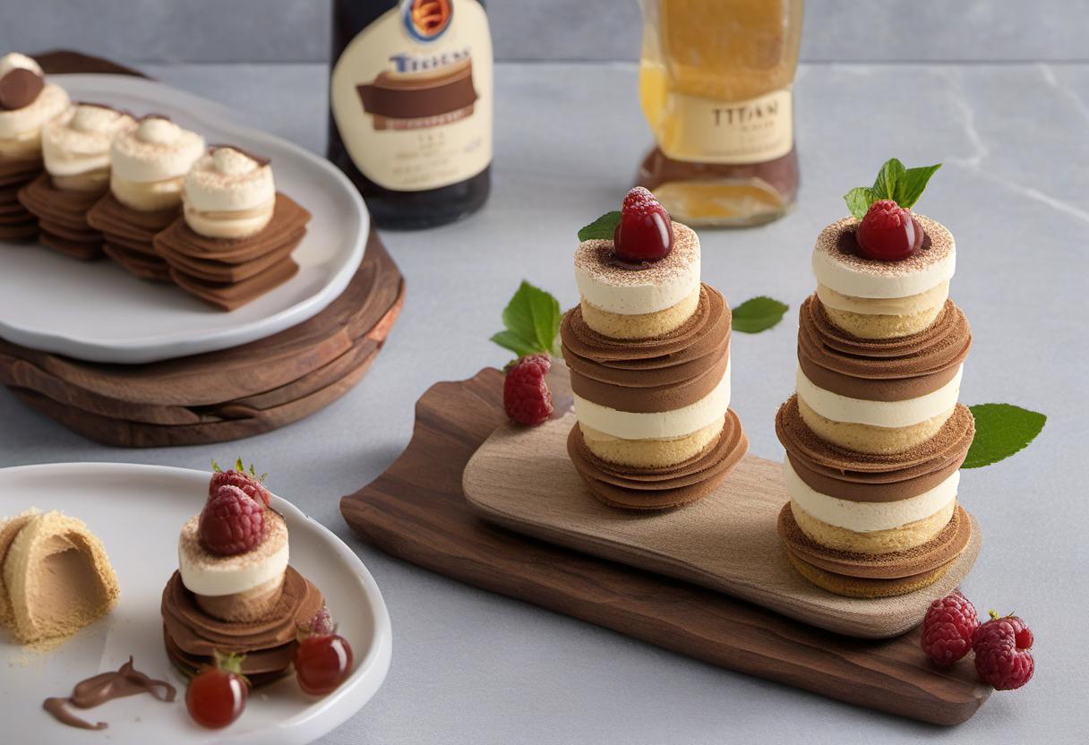 Image showing the final output answering the question: How do I make a mini version of Titans Tiramisu Tower.
