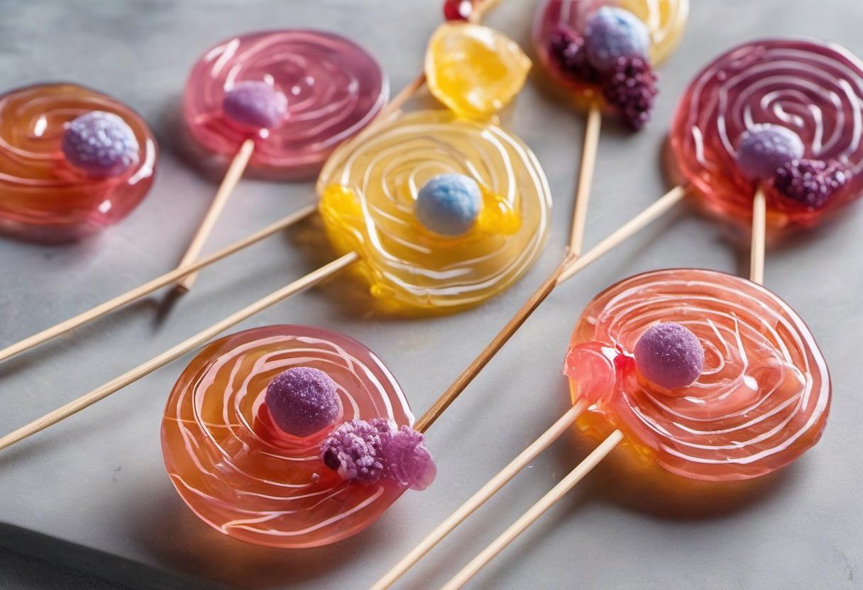 Image showing the final output answering the question: How do I create Lollipops with a Light Elemental Twist.