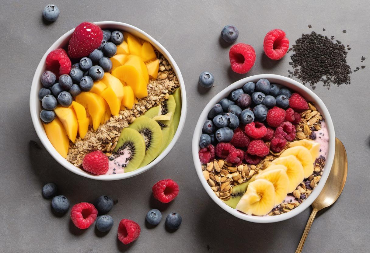 Image showing the final output answering the question: How do I create Sleepwalkers Seed Mix smoothie bowls.