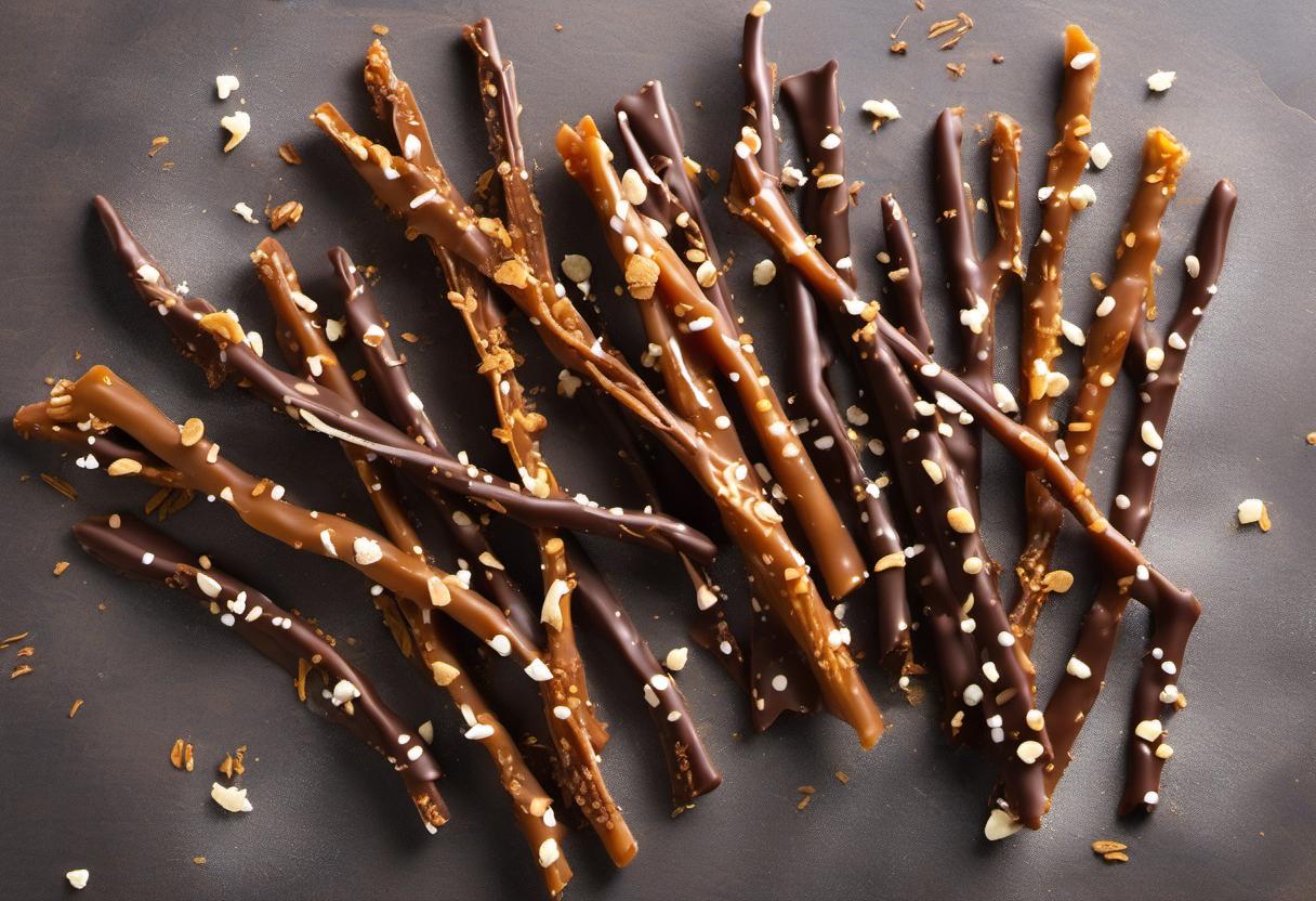Image showing the final output answering the question: How do I make Willow Tree Toffee Twigs.