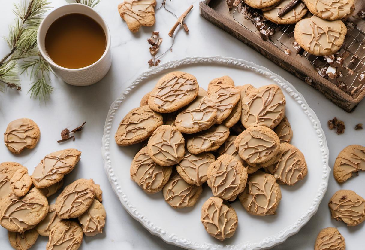 Image showing the final output answering the question: How do I bake Willow Tree Toffee Twigs cookies.