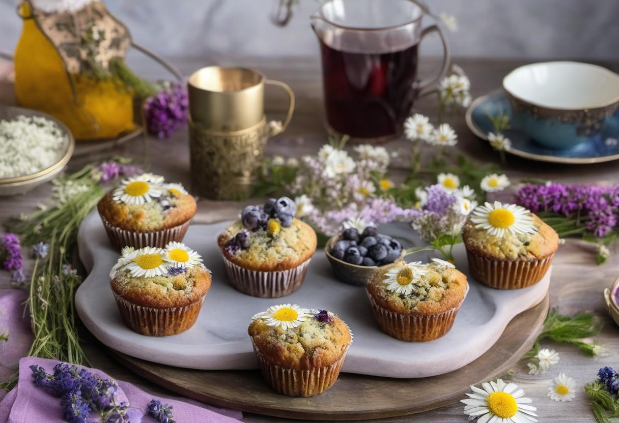 Image showing the final output answering the question: How do I make Moonlit Meadow Muffins.