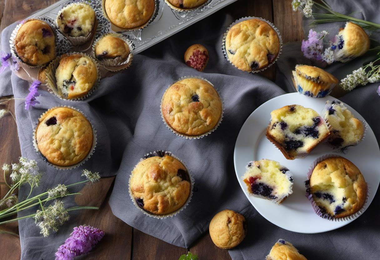 Image showing the final output answering the question: How do I surprise my friends with Moonlit Meadow Muffins.