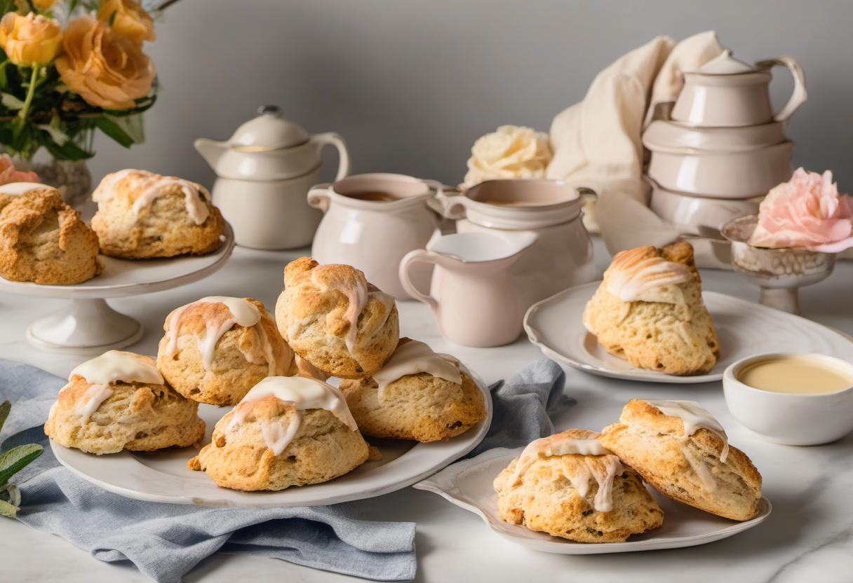 Image showing the final output answering the question: How do I bake Sunset Savannah Scones.