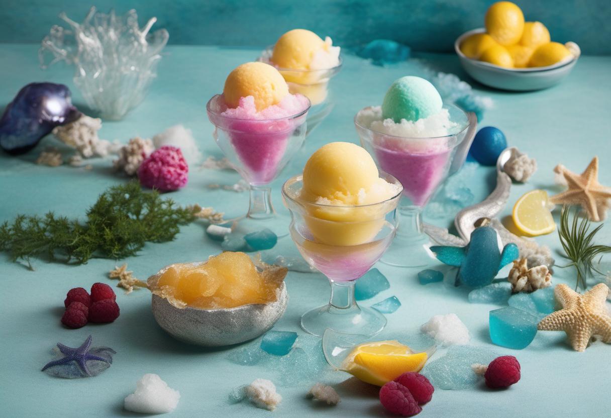 Image showing the final output answering the question: How do I make Starlit Sea Sorbet.