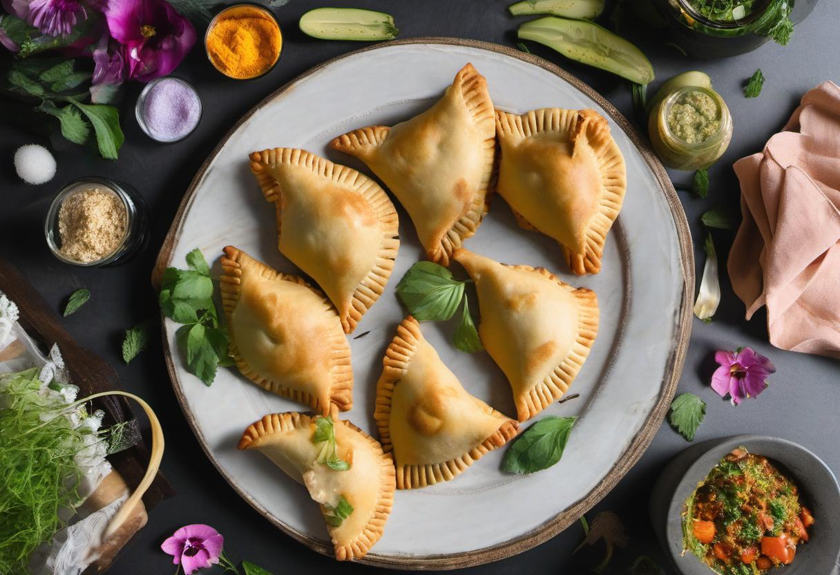 Image showing the final output answering the question: How do I make Enchanted Earth Empanadas.