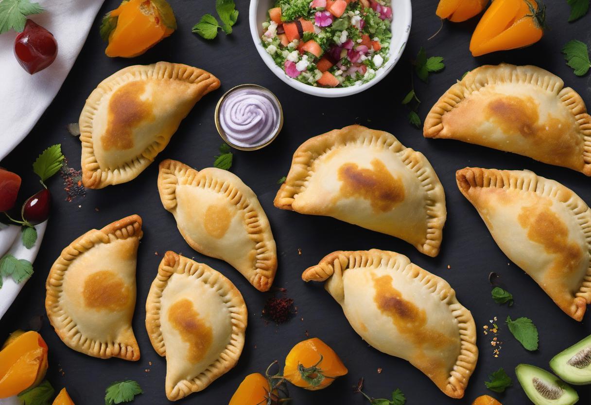 Image showing the final output answering the question: How do I create Enchanted Earth Empanadas variations.