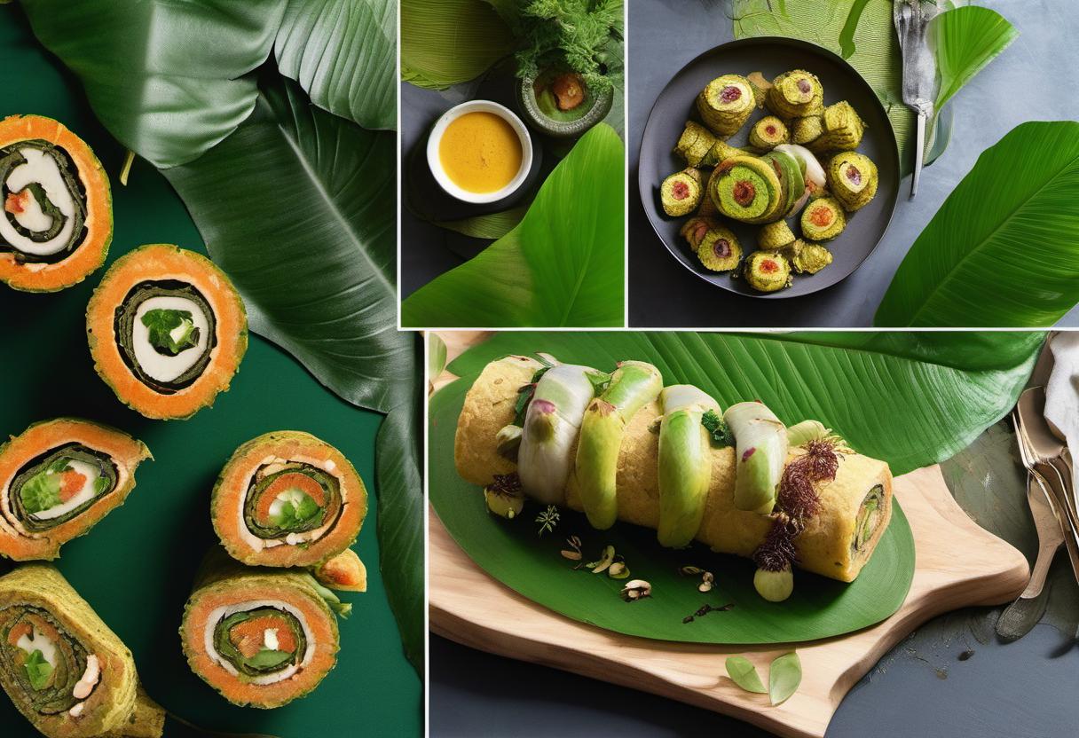 Image showing the final output answering the question: How do I serve Rustling Rainforest Roulades with a twist.