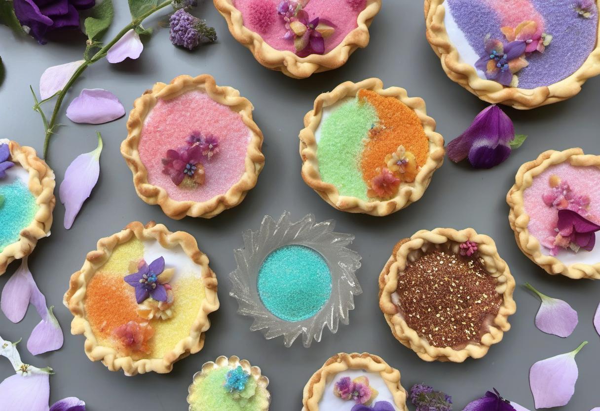 Image showing the final output answering the question: How do I decorate Pixie Petal Pies.