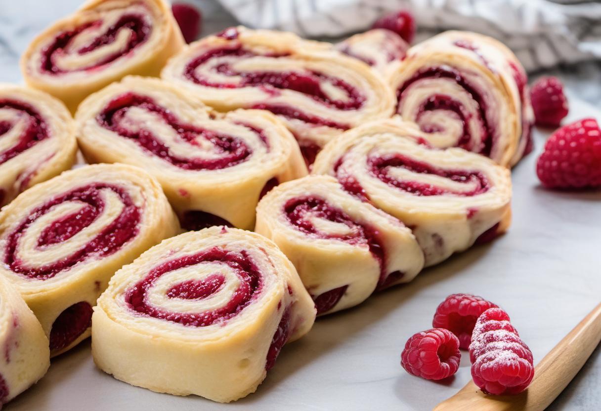 Image showing the final output answering the question: How do I surprise my friends with Ruby Ridge Raspberry Rolls.