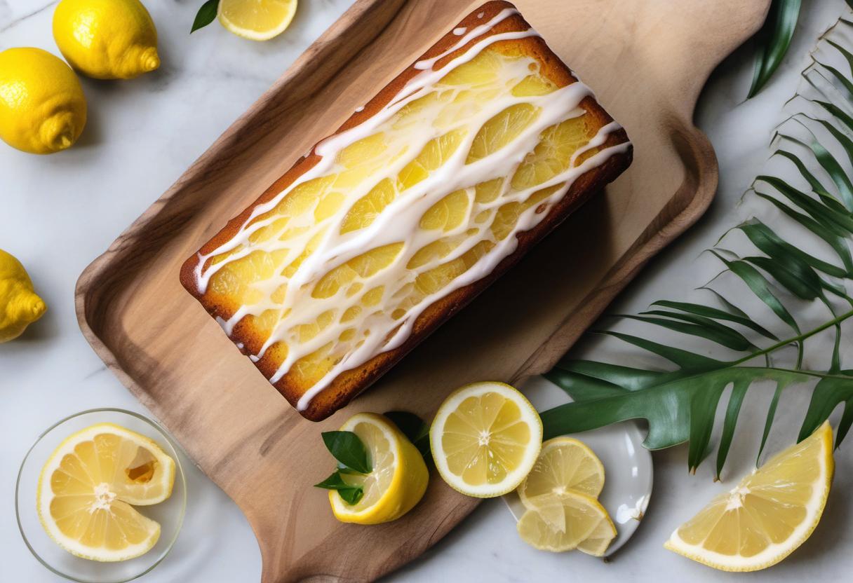 Image showing the final output answering the question: How do I make a Lemurian Lemon Loaf.
