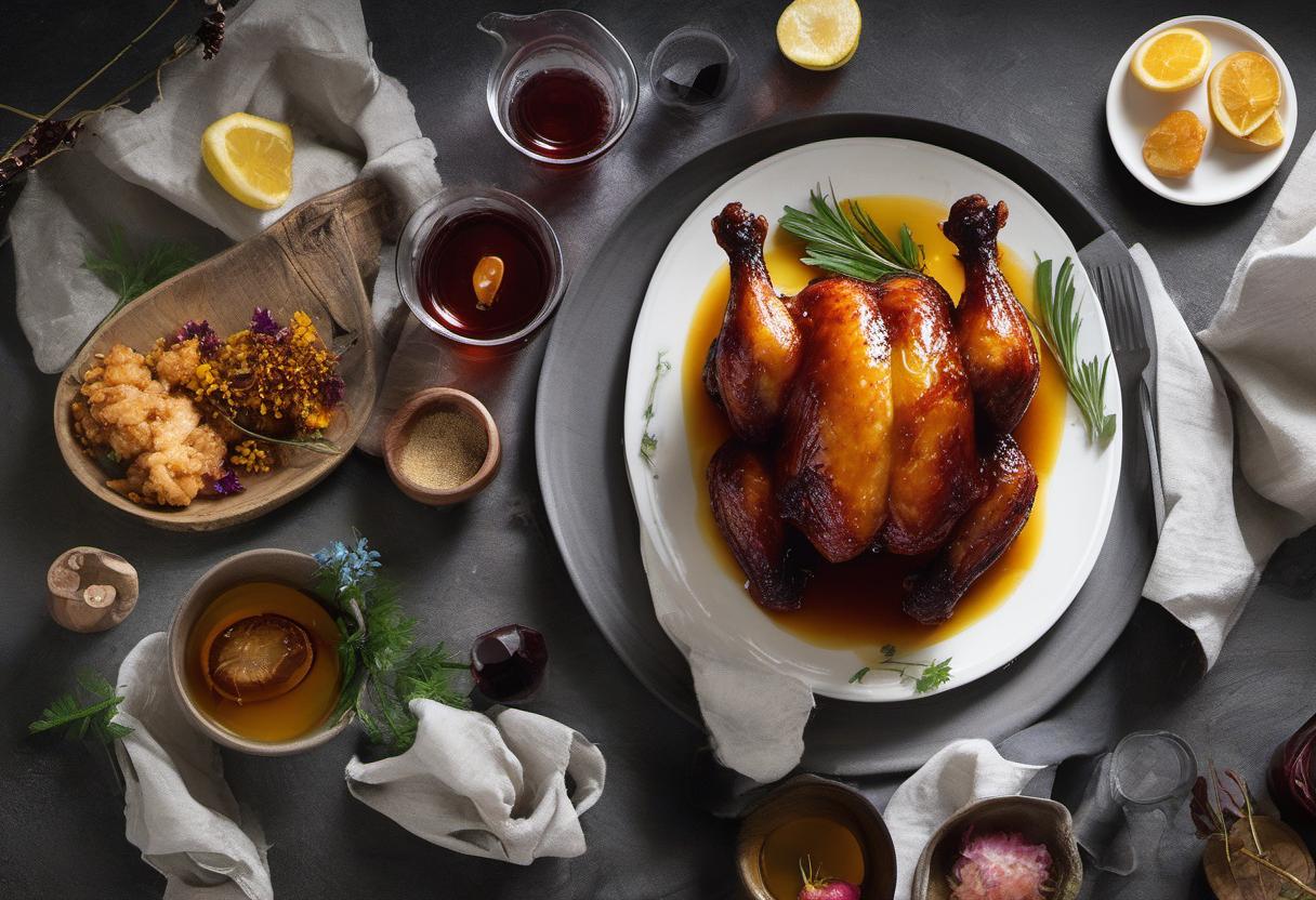 Image showing the final output answering the question: How do I create Sorcery Sap Syrup Glazed Chicken.