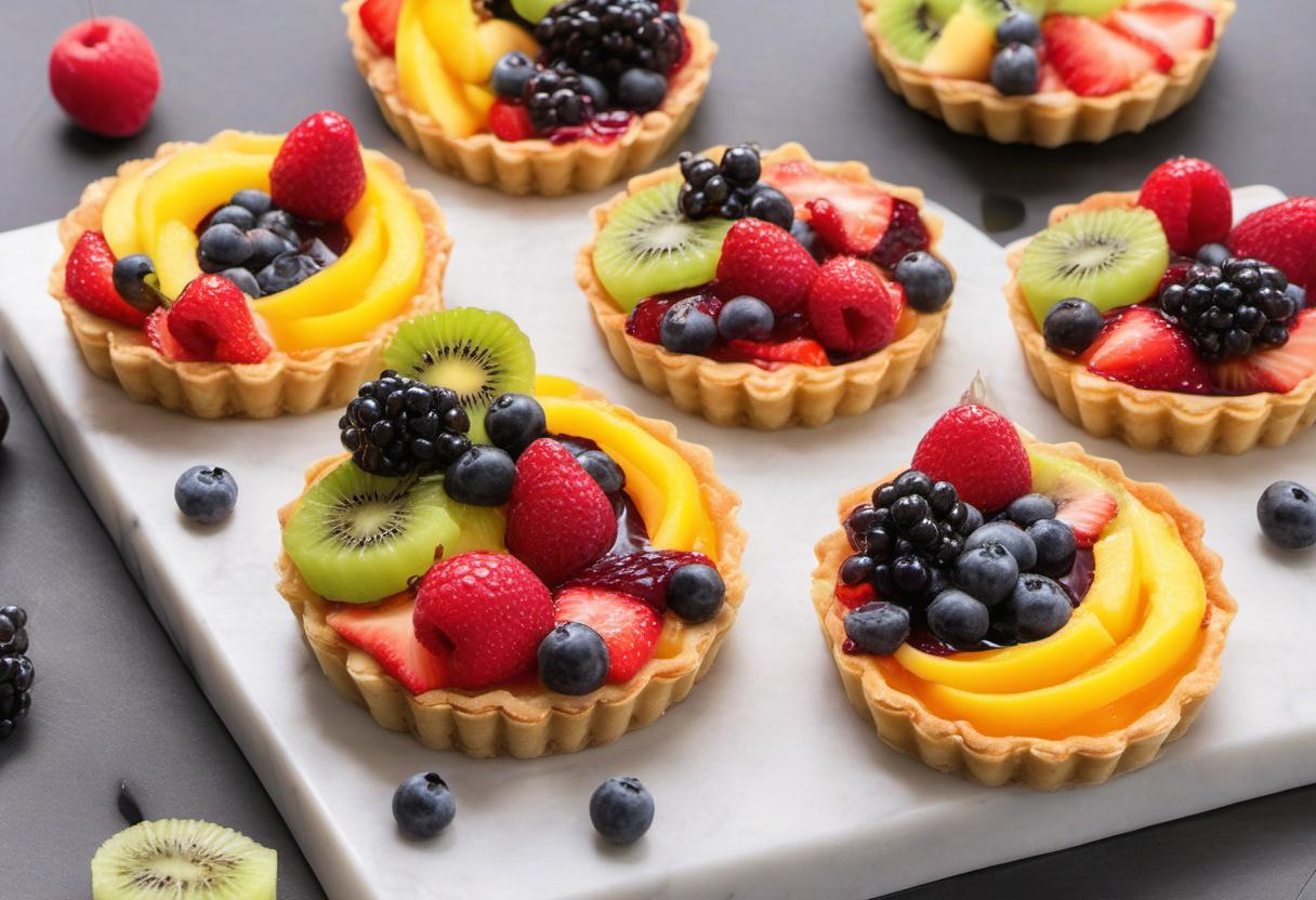 Image showing the final output answering the question: How do I customize Solar Flare Fruit Tarts.