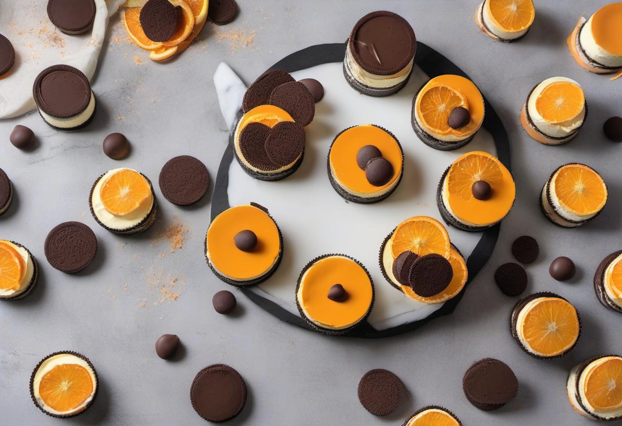 Image showing the final output answering the question: How do I bake Orions Orange Oreo Cheesecake.