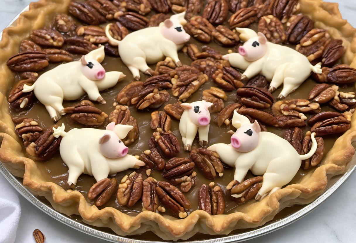 Image showing the final output answering the question: How do I impress with Three Pigs Pecan Pie.