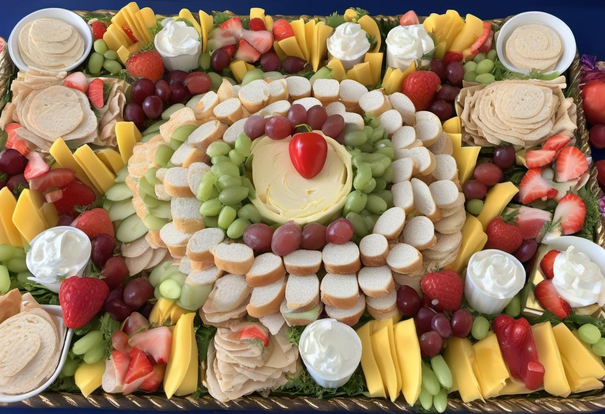 Image showing the final output answering the question: How do I create a party platter with Snow Whites Sleepytime Sandwiches.