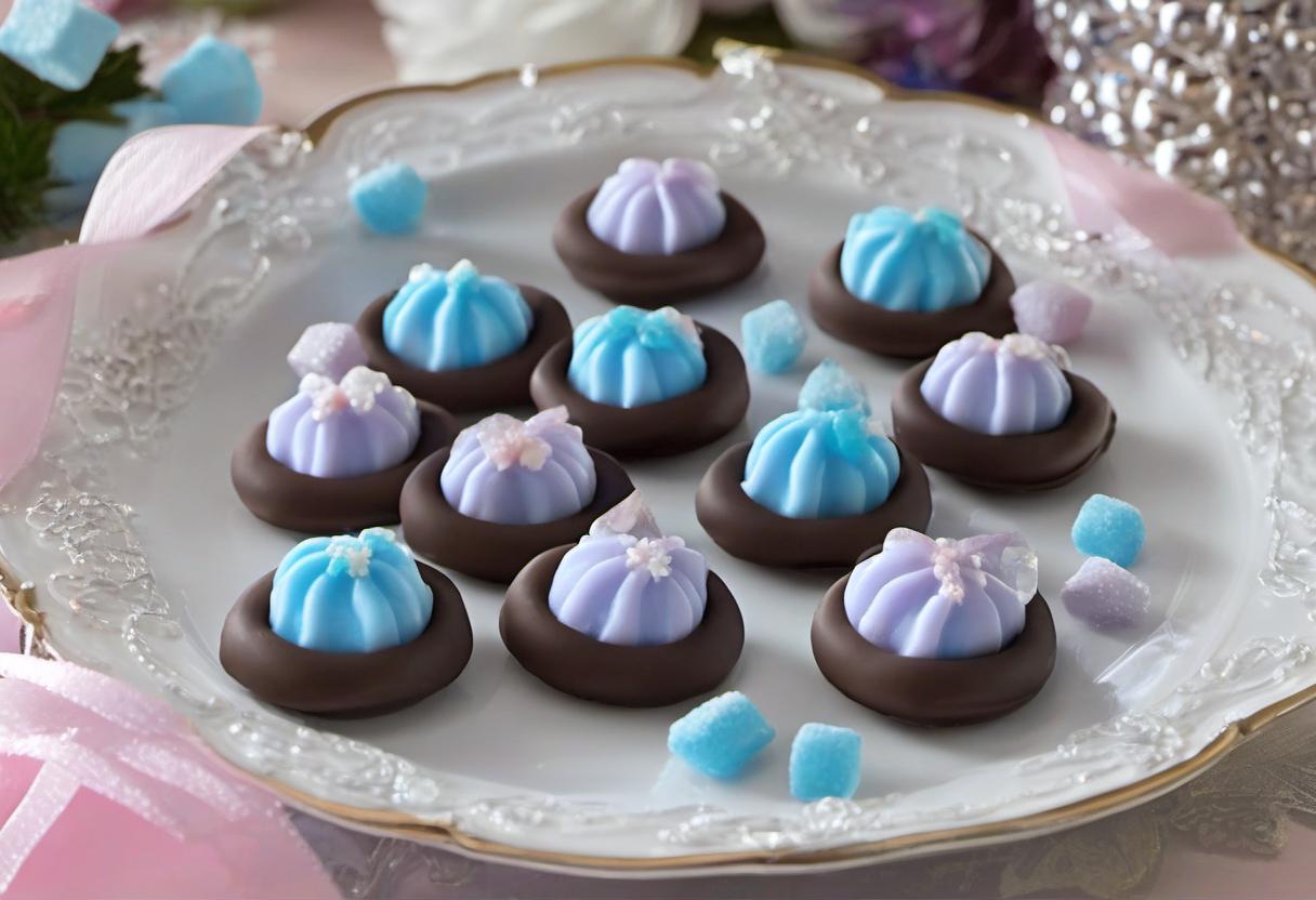Image showing the final output answering the question: How do I make Cinderellas Midnight Mints.