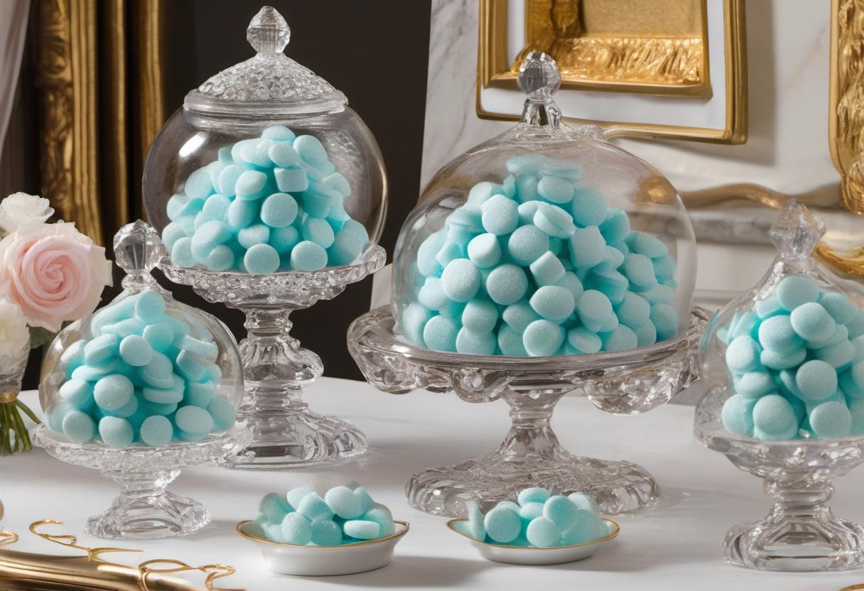 Image showing the final output answering the question: How do I display Cinderellas Midnight Mints at a royal ball.