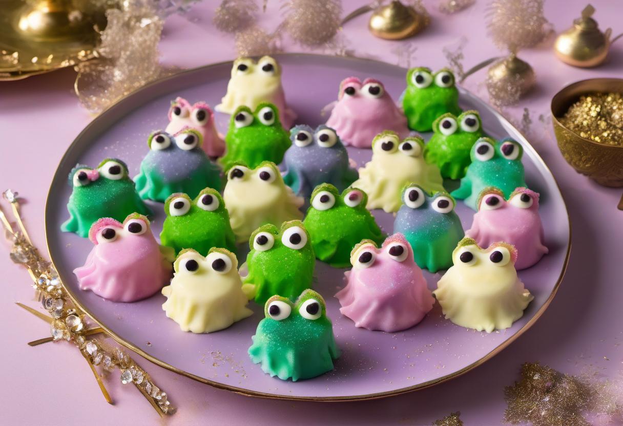 Image showing the final output answering the question: How do I add a magical twist to Frog Prince Frosted Fancies.