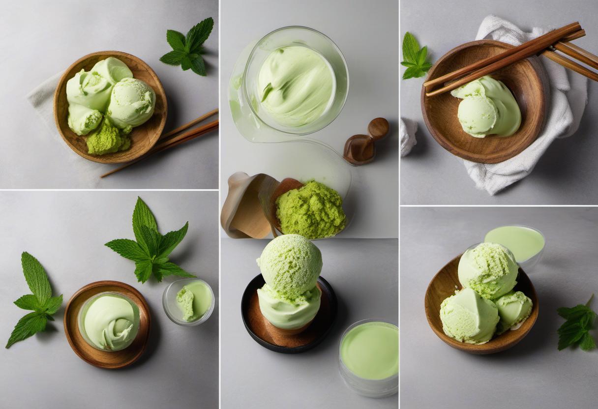 Image showing the final output answering the question: How do I make Wasabi Gelato.