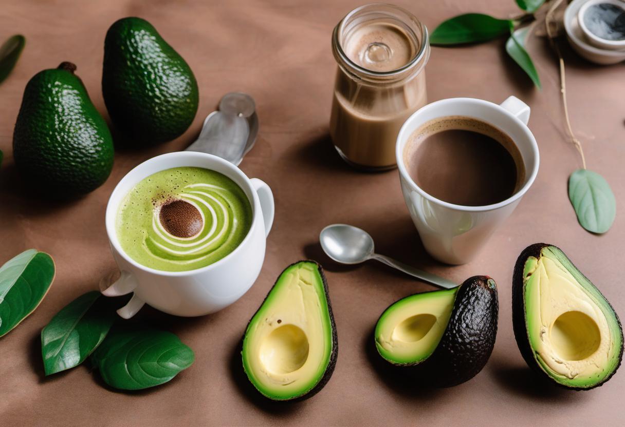Image showing the final output answering the question: How do I make Avocado Coffee Avo-latte.