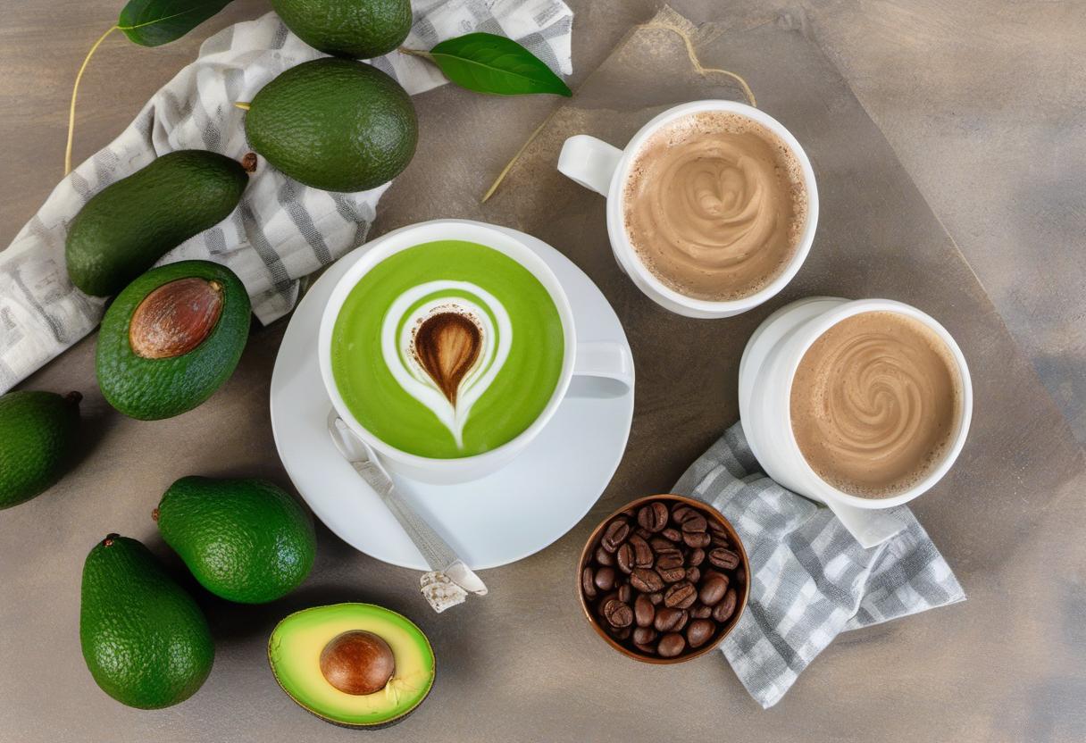 Image showing the final output answering the question: How do I surprise my taste buds with Avocado Coffee Avo-latte.