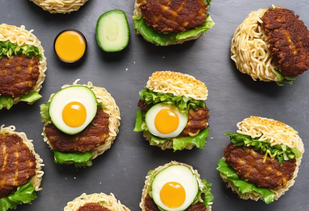 Image showing the final output answering the question: How do I elevate my burger game with Ramen Burger.