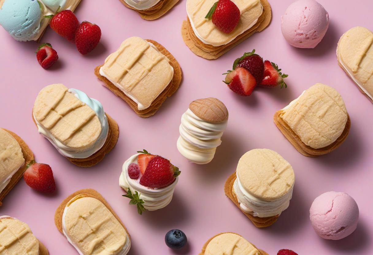 Image showing the final output answering the question: How do I create Tacro Ice Cream Sandwiches.
