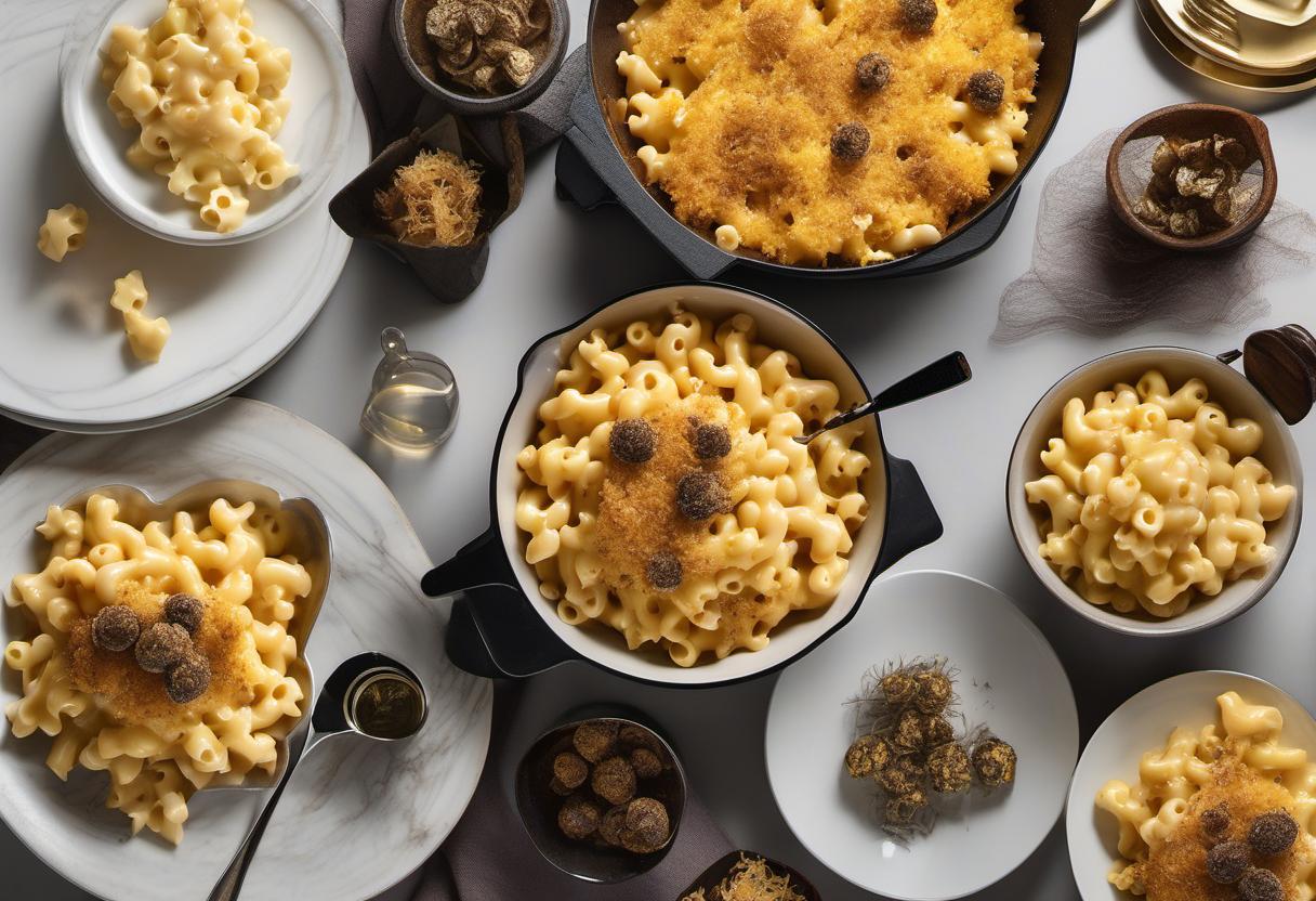 Image showing the final output answering the question: How do I level up my mac and cheese with truffles.