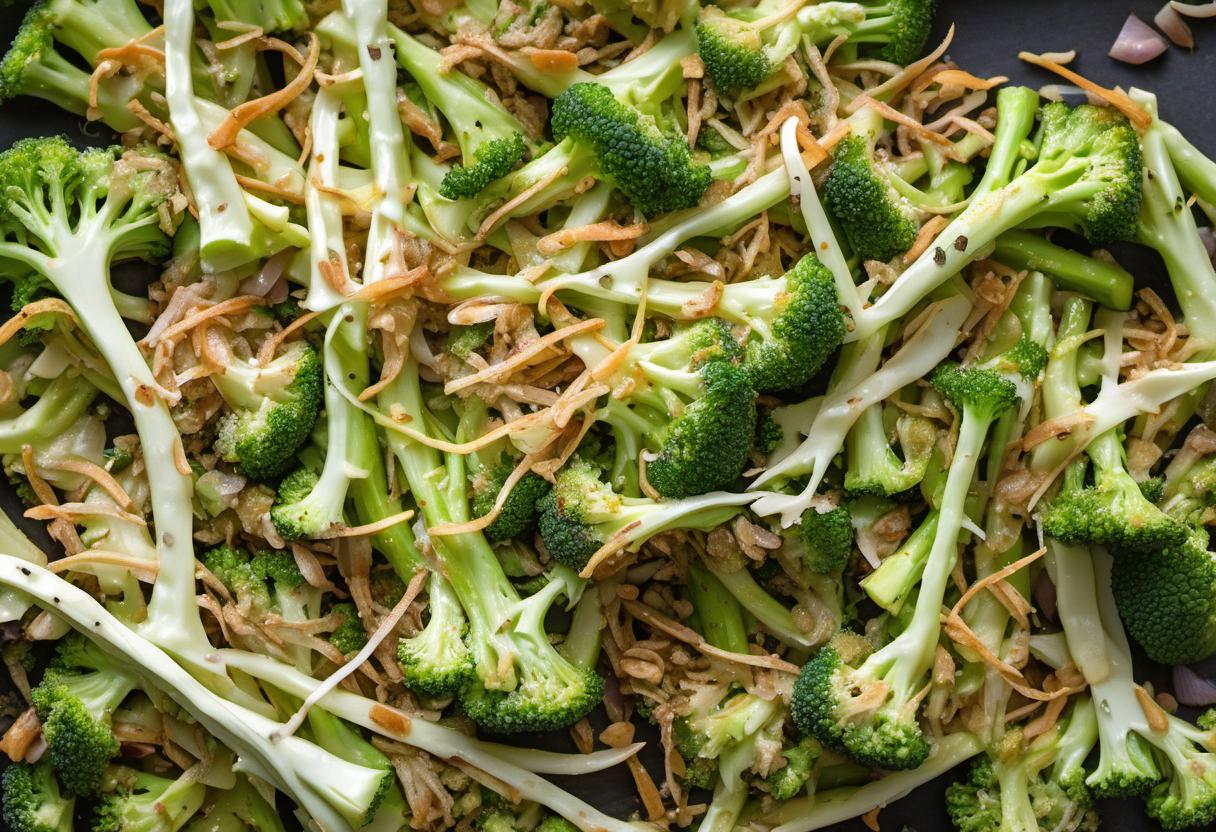 Image showing the final output answering the question: How do I make Broccoli Stem Slaw.