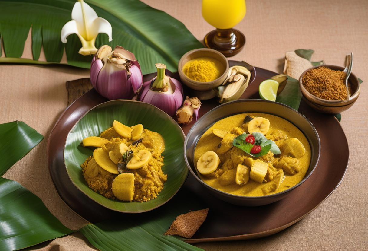Image showing the final output answering the question: How do I create a tropical twist with Banana Peel Curry.