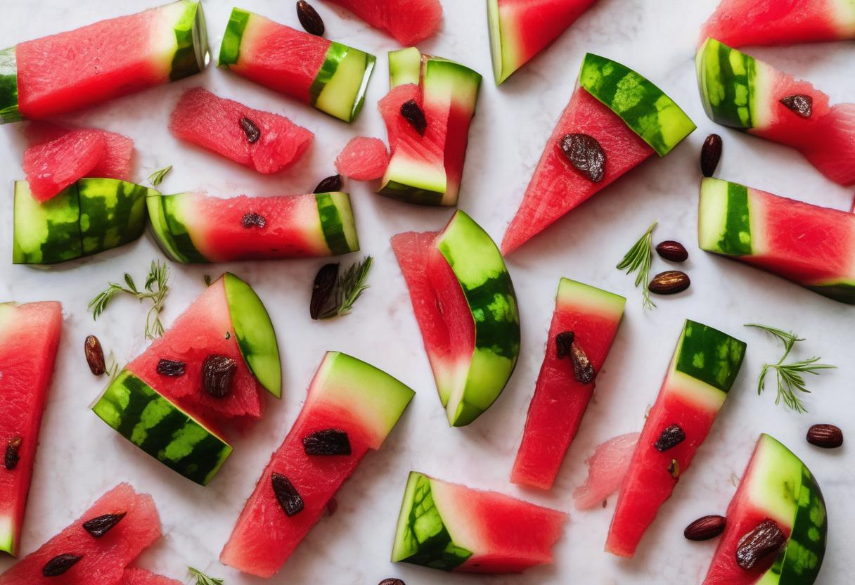 Image showing the final output answering the question: How do I make Watermelon Rind Pickle spears.