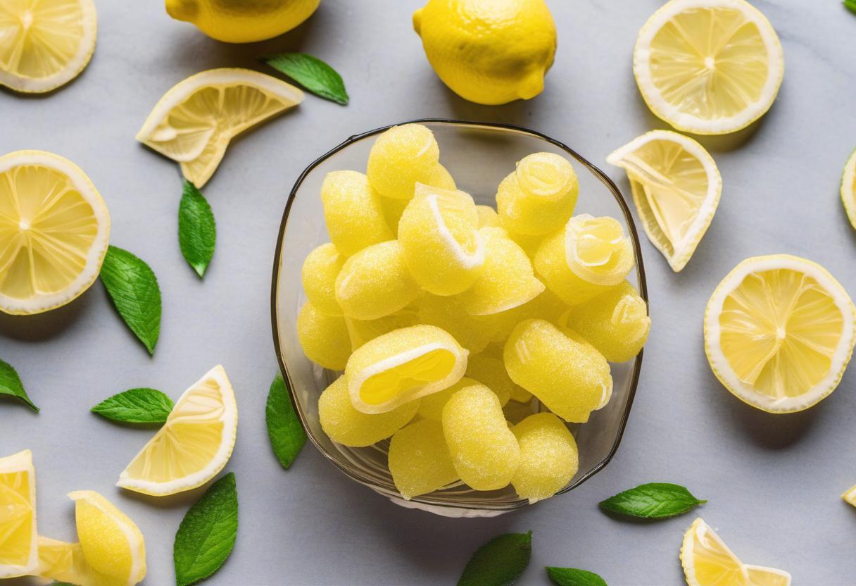 Image showing the final output answering the question: How do I craft refreshing Lemon Peel Candies.