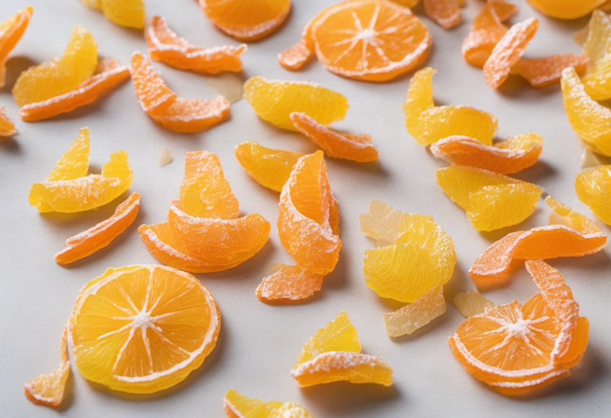 Image showing the final output answering the question: How do I make tangy citrus peel candies.