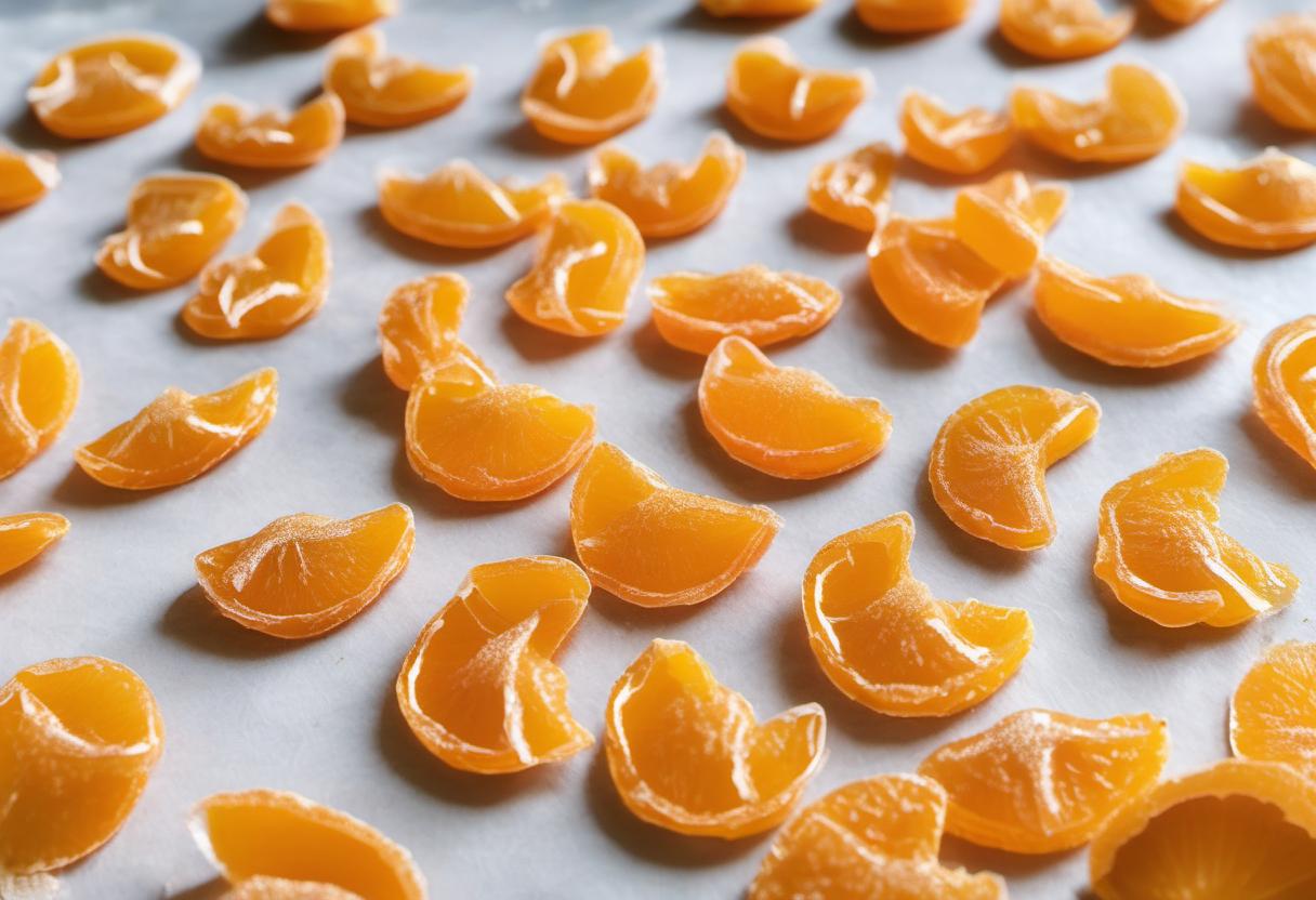 Image showing the final output answering the question: How do I make refreshing Orange Peel Candies.